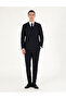 Navy Blue Extra Slim Fit Striped Double Breasted Wool Blend Suit 50293422-Vr033
