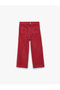 Cotton Pocket Detailed Velvet Wide Leg Trousers - 2