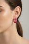 Steel Pink Hoop Clip-On Women's Earrings I Karamaz Women's Gold Steel Earrings - 5