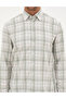 Green Plaid Regular Fit Long Sleeve Shirt 50312359-Vr255 - 6