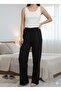 Women's Black Ribbed Interlock Single Bottom