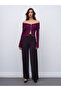 7535 Side Zipper Wide Leg Trousers-Dark Brown