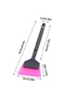 Mini Handle Silicone Squeegee Ragle Glass Film Pulling Application Apparatus 6X16Cm Black Pink - 4