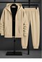 Hooded Jacket-Sweatpants-Sweatshirt 3-Piece Set