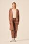 Women's Stone Detailed Two-Piece Suit Brown 20740 - 2