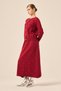 Women's Stone Detailed Two-Piece Suit Burgundy 20752 - 2