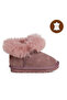Genuine Leather and Fur Inside Cold Resistant Girls' Boots