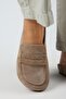 Ziva 2 Women's Genuine Leather Loafers Sabo Taupe Slipper - 6