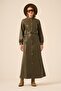 Women's Leather Dress Khaki 31225 - 2