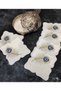 6 Pieces Linen Presentation Napkins Cocktail Napkins Stain-Resistant Fabric Linen Gardenia - 2