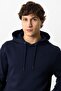 Navy Blue Regular Fit Cotton Hooded Kangaroo Sweatshirt - 2