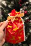 Christmas Gift Bag Deer Pattern Medium Size Christmas Gift Bag Pouch 12X17Cm Pack of 5 - 2