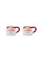 New Year Santa Embossed Mug Set of 2 450 ml - 4