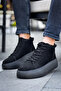 Men's Black Casual Lace-Up Suede Winter Boots High Sole Stylish Comfortable Durable Sports Boots Postal