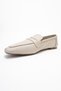 Morne Ecru Beige Skin Genuine Leather Women's Loafer Shoes - 4