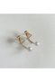 Xuping Rose Gold Dual-Use Earrings with Gemstone Triangle Pearl - 4