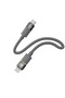 Luno USB-C to Lightning Cable, 30W Power Delivery, 1m, 480Mbps, Silicone, Smokey Gray - 2