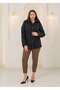 Plus Size Quilted Stitched Hooded Coat