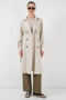 Women's Double-Breasted Collar Trench Coat A.Beige 1053 - 3