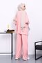 Powder Side Pocket Shoulder Piece Bottom piped Modal Set - 4