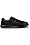 Women Black Leather Casual Shoes Lace-Up Suede Detailed Sporty Comfortable Pelotas XLF - 2