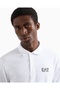 Men's Cotton Long Sleeve Woven Daily Use White Polo Collar T-Shirt - 2