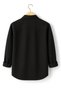 Men's Black Melton Lumberjack Style Shirt Jacket – Relaxed Fit New Season Winter Fashion Trend - 3