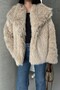 Soft Textured Fur Coat - 5