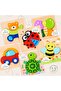 Wooden Toddler Puzzles Learning Educational 6 Animal Shape Jigsaw Eco Friendly Child Kid Montessori - 2