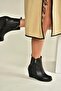 V361196809 Black Wedge Heeled Women's Boots - 4