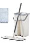 Flat Mop Touch-Squeeze Mop & Bucket Set with Built-In Wringer
