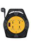 4 AC Power Sockets Reel, 2500W, 10m Copper Cable, Universal Plug Compatibility – Black