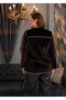 Large Size Goose down Piped Detail Jacket - 4