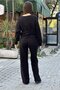 Women's knitwear boat neck sweater ribbed tracksuit set - 4