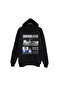 Demon Slayer Tanjirō Kamado Anime Printed Unisex 100% Cotton Hooded Black Sweatshirt