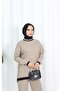 Two Color Knitwear Set - 4