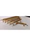 Emi̇r 5 Ad. Gold 224 mm Metal Screw Handle Cabinet, Dresser, Unit, Bedside Table, Kitchen Cabinet, Cloakroom - 5