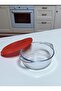 Small Borcam Pot with Silicone Lid Microwave Boron Glass Pot 840Cc Single Borcam Pot