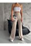 Women's Modal Fabric Loose Legs with Sewn Front and Elastic Waist Casual Pants - 2