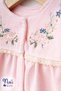 Velvet Sequential Flower Baby Girl 5 Piece Hospital Discharge Set - 3