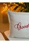 Good Morning Written Embroidered Throw Pillow Cover - 30X50Cm - Dowry Throw Pillow Cover - 5