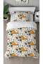 Bülbül Flowers Love Patterned Printed Special Design Single Person Simple Style Stylish Duvet Cover Set Without Sheets
