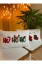 Ho Ho Ho - Sock Patterned Christmas Themed 2-Piece Throw Pillow Cover - Christmas Throw Pillow Cover