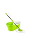 360 Degree Spin Circular Mop With Bucket Green/White