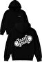 Skateboard Skate Board Design Printed Oversized Black Hooded Sweatshirt