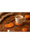 Pumpkin Halloween Design Coasters – Halloween Fall Themed Decorative (Set of 2)