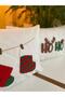 Ho Ho Ho - Sock Patterned Christmas Themed 2-Piece Throw Pillow Cover - Christmas Throw Pillow Cover - 3