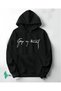 Hooded Sweatshirt Unisex Hoodie 3 Thread Cotton O Oversized Signature of the Late General Ataturk - 2