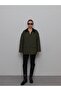 Gabardine Suede Collar Quilted Jacket - 4