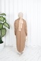 Corded Fabric Zippered Knitwear Dress - 6